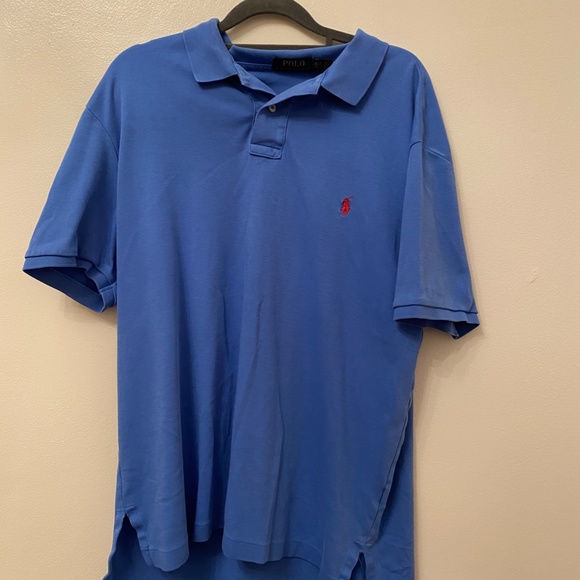 VINTAGE BLUE Polo by Ralph Lauren XL - Picture 2 of 5
